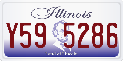 IL license plate Y595286