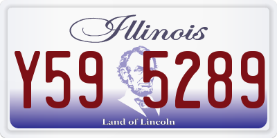 IL license plate Y595289