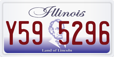 IL license plate Y595296