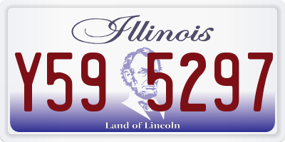 IL license plate Y595297