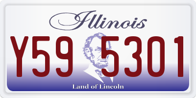 IL license plate Y595301