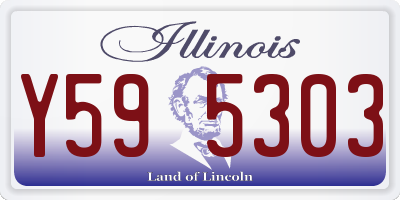 IL license plate Y595303