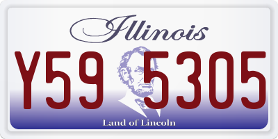 IL license plate Y595305