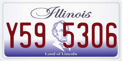 IL license plate Y595306