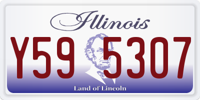IL license plate Y595307