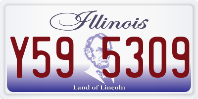 IL license plate Y595309