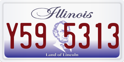 IL license plate Y595313