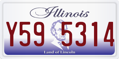 IL license plate Y595314