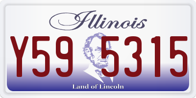 IL license plate Y595315
