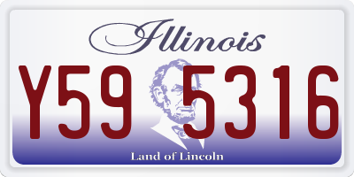 IL license plate Y595316