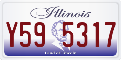 IL license plate Y595317