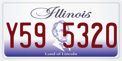 IL license plate Y595320