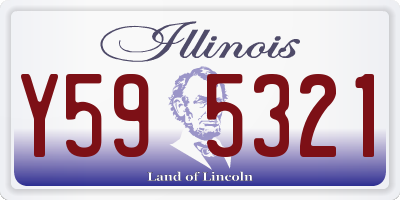 IL license plate Y595321