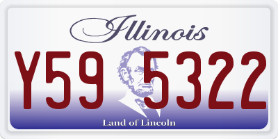 IL license plate Y595322