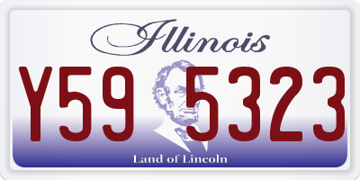 IL license plate Y595323