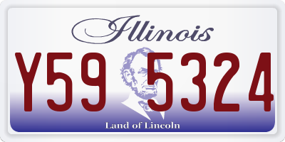 IL license plate Y595324