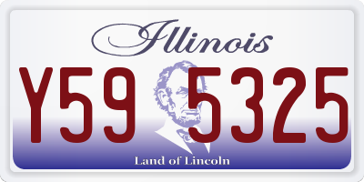 IL license plate Y595325