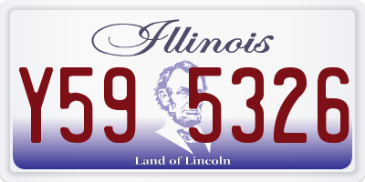 IL license plate Y595326