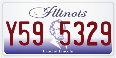 IL license plate Y595329