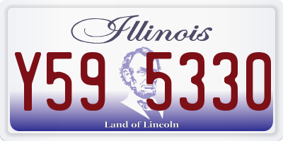 IL license plate Y595330