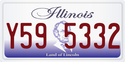 IL license plate Y595332