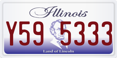 IL license plate Y595333