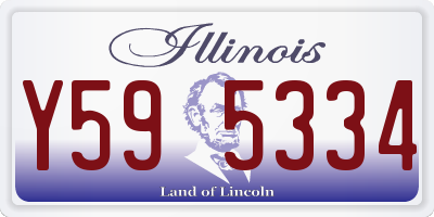 IL license plate Y595334