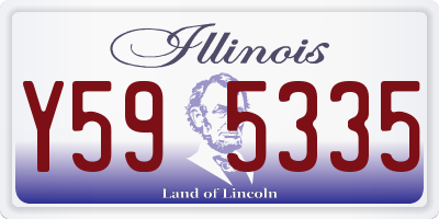 IL license plate Y595335
