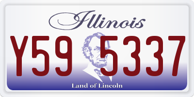 IL license plate Y595337