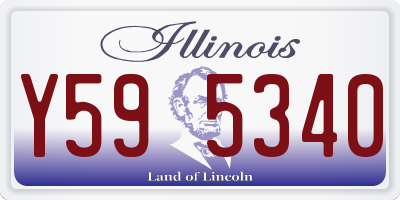 IL license plate Y595340