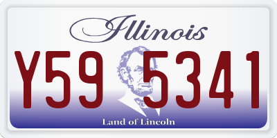 IL license plate Y595341
