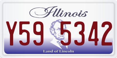 IL license plate Y595342