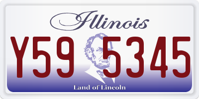 IL license plate Y595345