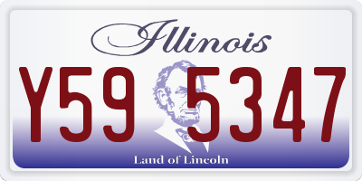 IL license plate Y595347