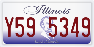 IL license plate Y595349