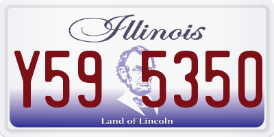 IL license plate Y595350