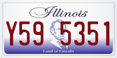 IL license plate Y595351