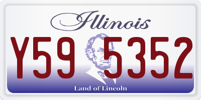 IL license plate Y595352