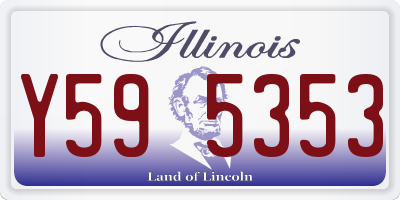 IL license plate Y595353