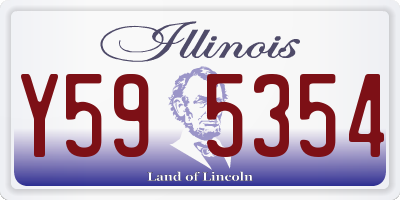 IL license plate Y595354