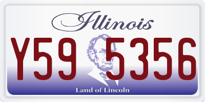 IL license plate Y595356