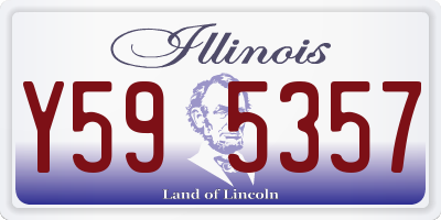 IL license plate Y595357