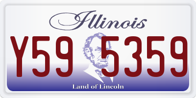 IL license plate Y595359