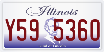 IL license plate Y595360