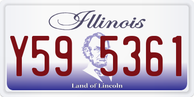 IL license plate Y595361