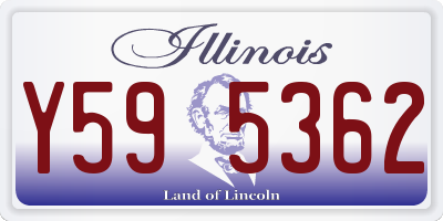 IL license plate Y595362