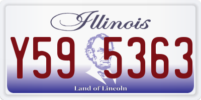 IL license plate Y595363