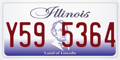 IL license plate Y595364