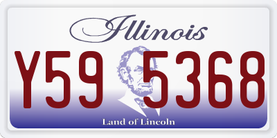 IL license plate Y595368