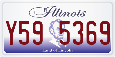 IL license plate Y595369